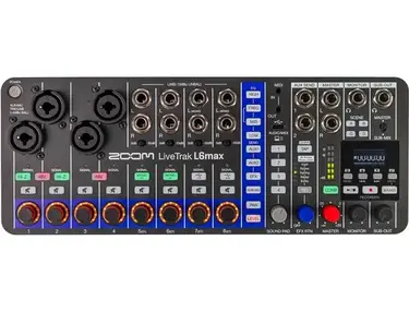 Zoom LiveTrak L6max 12-channel Digital Mixer