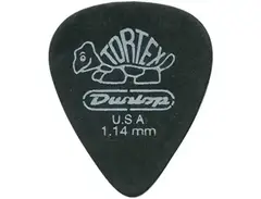 Dunlop Tortex Pitch Black Standard 1.14mm Guitar Picks