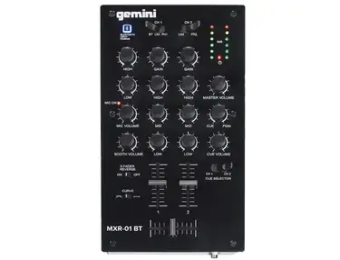 Gemini MXR-01BT 2-Channel DJ Mixer with Bluetooth