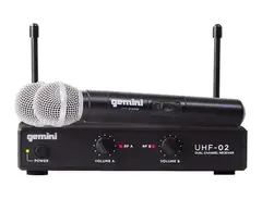 Gemini UHF-02M 2-Channel Wireless Microphone System - Band S34 main image