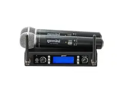 Gemini UHF-6200M Dual Channel Handheld Wireless Microphone System main image