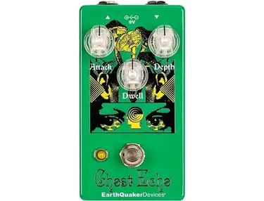 EarthQuaker Devices Brain Dead Ghost Echo Vintage Voiced Reverb Effects Pedal Green