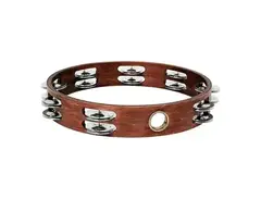 Gon Bops PTAMW2 10" Double Row Jingles Headless Wooden Tambourine main image