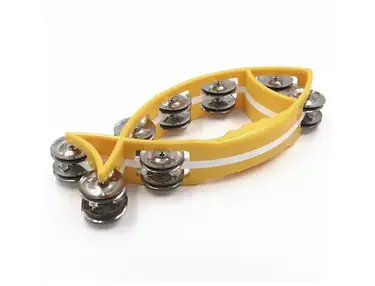 GP Percussion ATB003 Double Row Fish Tambourine
