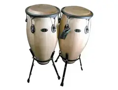 GP Percussion WDC31S Tunable Conga Set with Stand main image