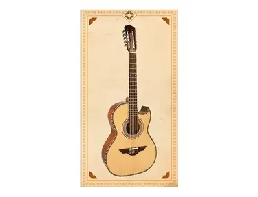 H. Jimenez LBQ1E El Estandar Acoustic-Electric Bajo Quinto