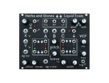 Herbs and Stones Liquid Foam Eurorack Monophonic Analog Groovebox
