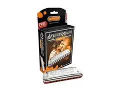 Hohner 542BL-D Progressive Series Golden Melody Harmonica - Key of D main image