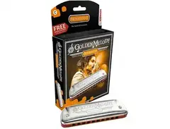 Hohner 542BL-EF Progressive Series Golden Melody Harmonica - Key of Eb main image