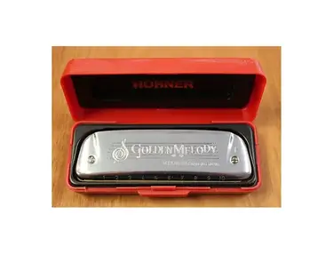 Hohner 542BL-F Progressive Series Golden Melody Harmonica - Key of F