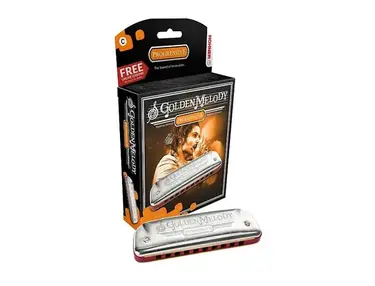 Hohner 542BL-GS Progressive Series Golden Melody Harmonica - Key of G#
