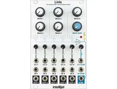 Intellijel Linix Hex Linear VCA / 5:1 VC Mixer Eurorack Synth Module