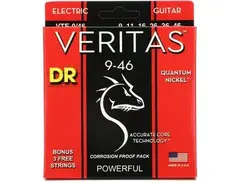 DR Strings VTE-9/46 Veritas Electric Guitar Strings - .009-.046 Light to Medium