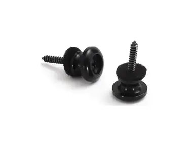 Metallor HE007 Guitar Strap Buttons Black