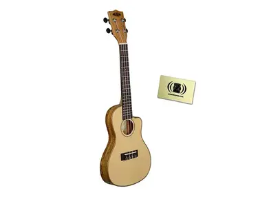 Kala KA-SSTU-SMC-C Spruce Concert Cutaway Travel Ukulele