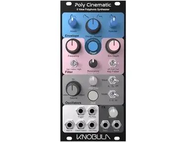 Knobula Poly Cinematic 8-Voice Polyphonic Synthesizer Eurorack Module