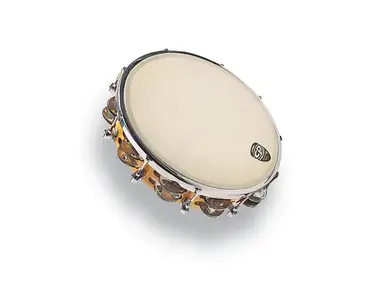 LP CP391 CP 10" Tuneable Double-Row Wood Tambourine w/ Head