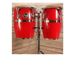 LP LP-JRX-DW Junior Wood Conga Set w/ Comfort Curve 2 Rims & Stand main image