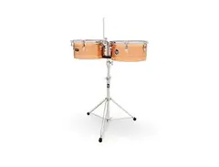 LP LP1314-GIO Giovanni Series Prestige 13" / 14" Bronze Timbales w/ Stand main image