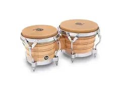 LP LP201A-3 Generation III Wood Bongos w/ Traditional Rims main image