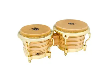 LP LP201AX-2AW Generation II Wood Bongos w/ Comfort Curve II Rims