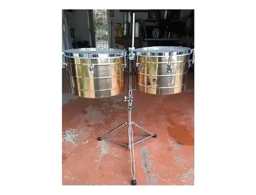 LP LP258-BZ Tito Puente Signature 15" / 16" Bronze Thunder Timbales w/ Stand