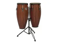 Latin Percussion LP646NY-CMW City Series 10" / 11" Conga Set w/ Stand main image