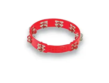 Latin Percussion LPA191 Aspire 10" Headless Plastic Tambourine w/ single Row Steel Jingles