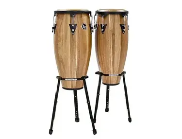Latin Percussion LPA647B-SW Aspire 11/12" Conga Set with Basket Stand
