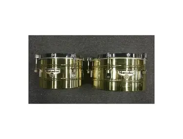Latin Percussion M257-BNG Matador Series 14" / 15" Steel Timbales w/Stand