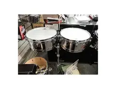 Latin Percussion M257 Matador Series 14" / 15" Steel Timbales w/ Stand main image
