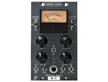 Lindell Audio RE51 500 Series Microphone Preamp / EQ Module