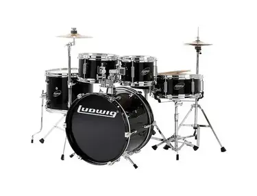 Ludwig Junior Outfit 5x8 / 5x10 / 10x13 / 10x16 / 4x12" Drum Set with Hardware and Cymbals