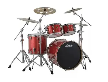 Ludwig L76204AX Keystone X Power Beat Outfit 7x10 / 8x12 / 16x16 / 17x22" 4pc Shell Pack