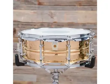 Ludwig LB550KT Hammered Bronze 5x14" Snare Drum with Tube Lugs