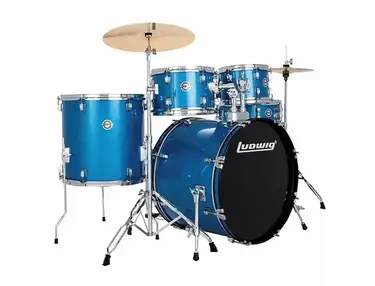 Ludwig LC195 Accent 10 / 12 / 16 / 22 / 6.5x14" Drive Drum Set with Cymbals
