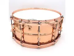 Ludwig LC662KTC Hammered Copper Phonic 6.5x14" Snare Drum with Copper Hardware main image
