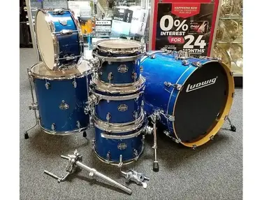 Ludwig LCB622RX Element Birch Power 8x10 / 9x12 / 10x13 / 16x16 / 18x22 / 6.5x14" 6pc Shell Pack
