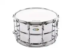 Ludwig LU0814SL Supralite 8x14" 10-Lug Steel Snare Drum with P88I Strainer main image