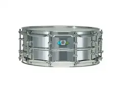 Ludwig LU5514SL Supralite 5.5x14" 10-Lug Steel Snare Drum with P88I Strainer main image