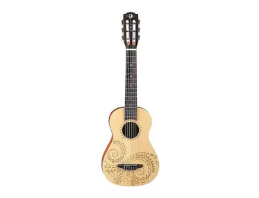 Luna Tattoo 6-String Baritone Ukulele