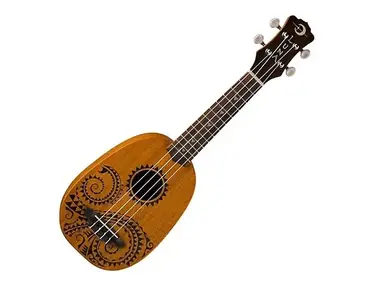 Luna Tattoo Pineapple Soprano Ukulele