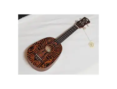 Luna Tribal Pineapple Mahogany Ukulele