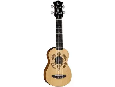 Luna UKE-HONU-SPR Honu Turtle Spruce Soprano Ukulele