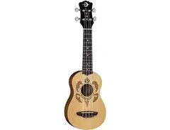 Luna UKE-HONU-SPR Honu Turtle Spruce Soprano Ukulele main image