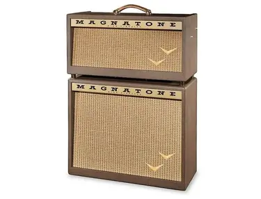 Magnatone Panoramic Stereo 12+12-Watt 2x10" Guitar Amp Half Stack