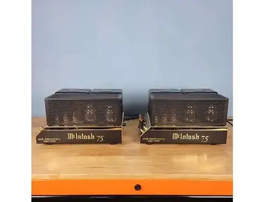 McIntosh MC75 60th Anniversary 75-Watt Mono Tube Power Amplifier Pair