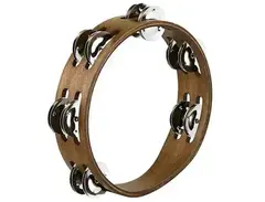 Meinl 8" Compact Wood Double Row Tambourine main image