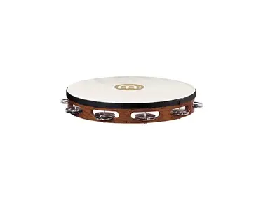Meinl TAH1-AB 10" Traditional Wood Tambourine with Single Row Steel Jingles