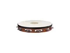 Meinl TAH1-AB 10" Traditional Wood Tambourine with Single Row Steel Jingles